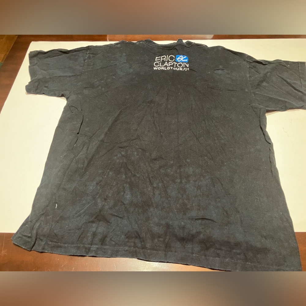 Eric Clapton Concert Shirt Mens XXL Black World Tour 2001